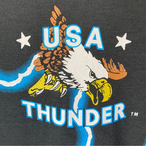 USA Thunder Black Eagle Brazos Sportswear Oversized T-shirt - Picture 6 of 10